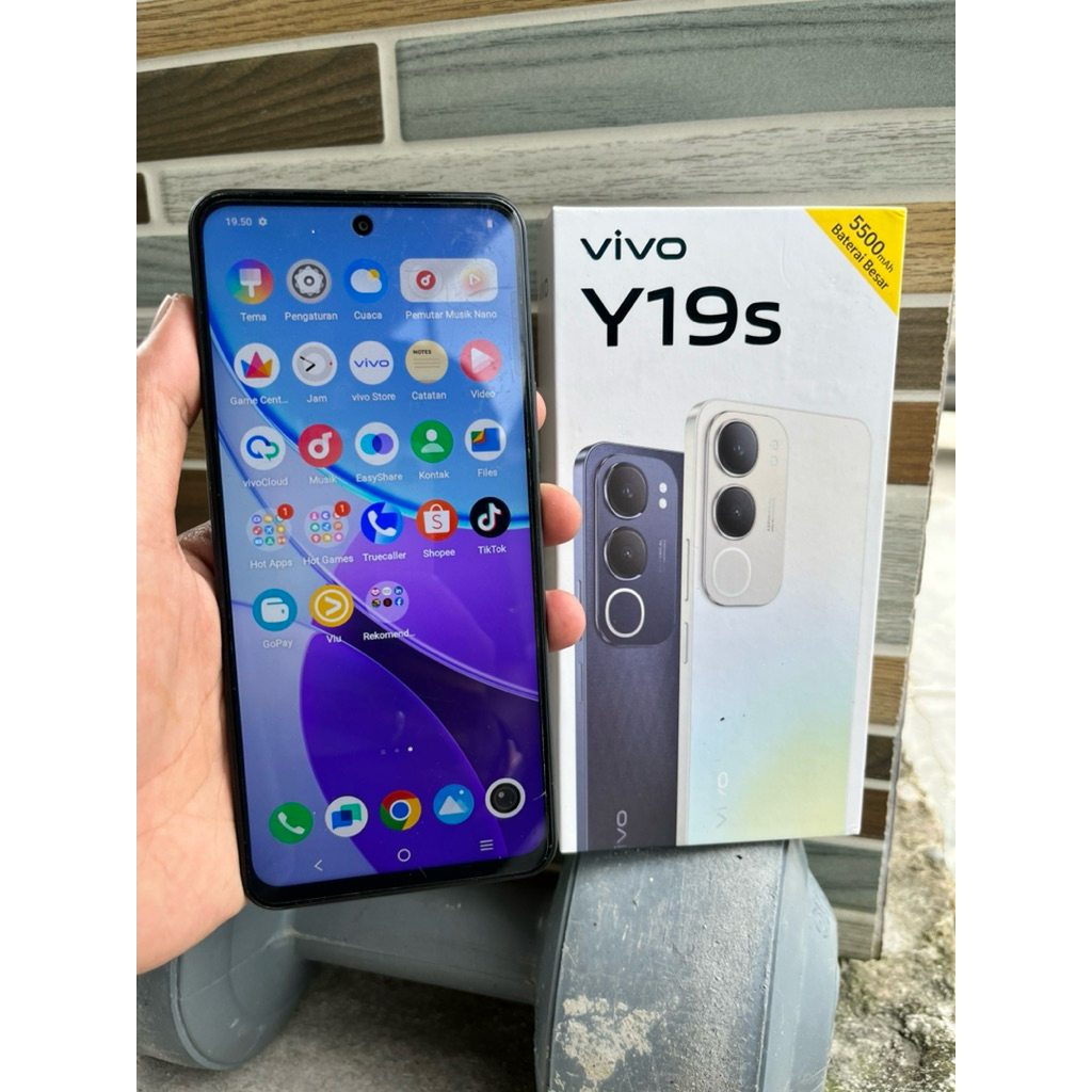 VIVO Y19S RAM 6/128GB LENGKAP FULLSET