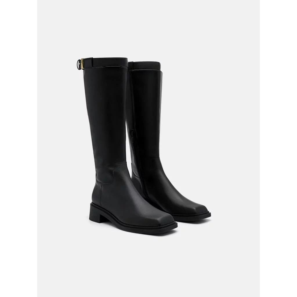 760010 Sepatu Leather Knee Boots Wanita PEDRO 100% Original