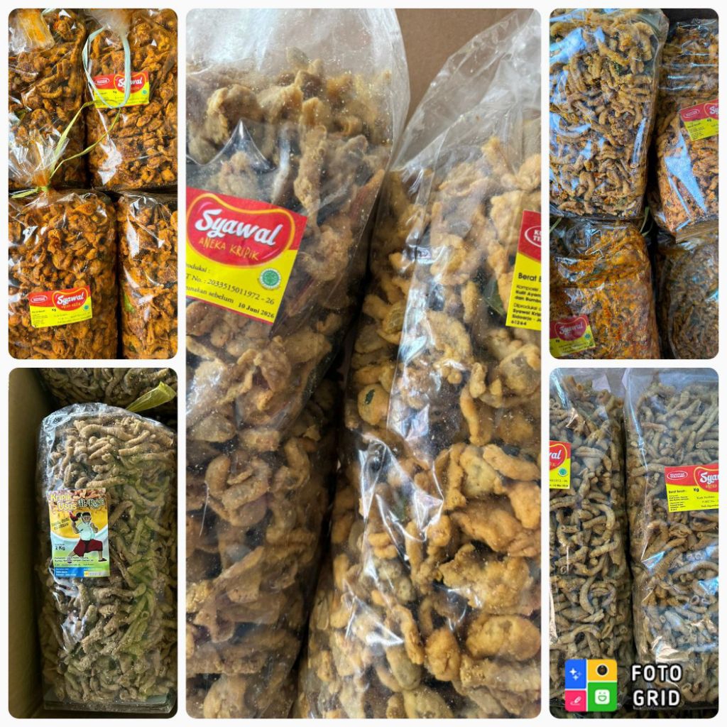 

1KG Kripik Kulit Ayam Pedas - Kulit Ayam Original - Kripsus Ayam Pedas - Kripsus Ori Syawal - Kripsus H.Rojali