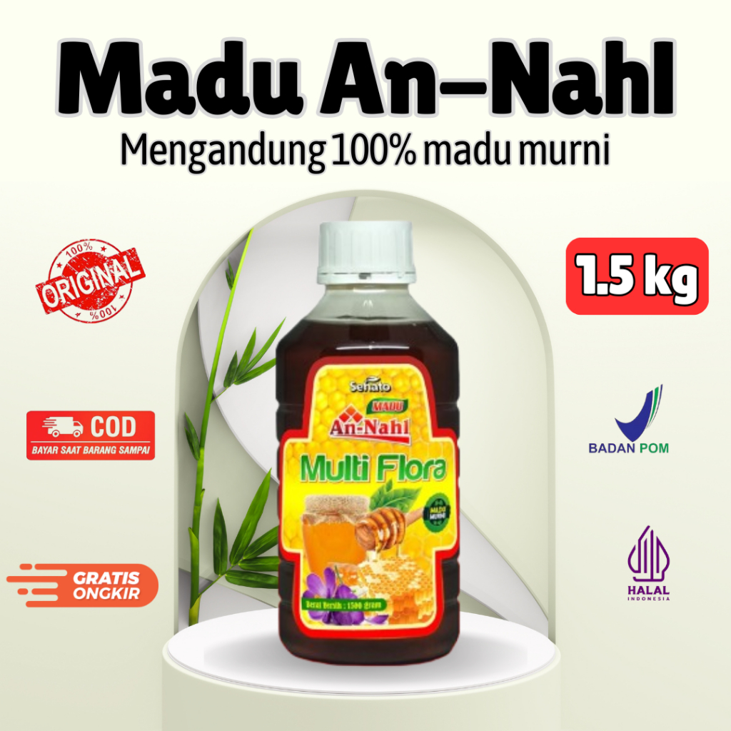 

An Nahl - Madu Murni An Nahl Multiflora Madu Murni 1500 Gr / Madu An Nahl Multiflora 1500gr