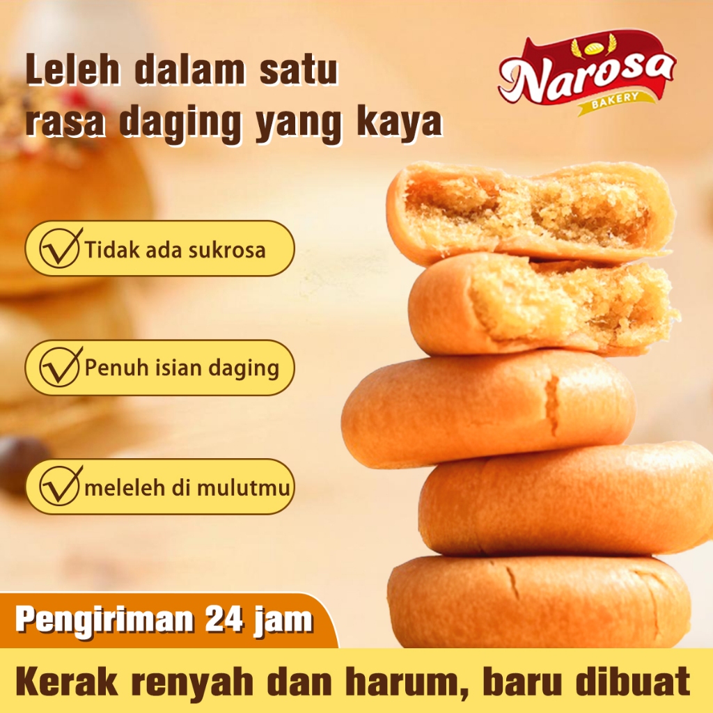 

Bakpia Rasa Abon Ayam Makanan Ringan Tradisiona Hijau | Camilan, Kue Sarapan & Oleh-oleh 20PCS(BOX)