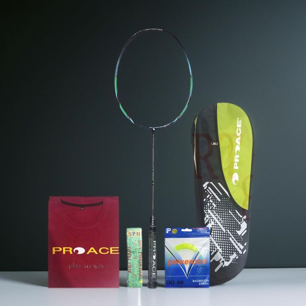 Raket Badminton Pro Ace Ultra Power 1 Bonus Komplit Raket ProAce Utra Power 1