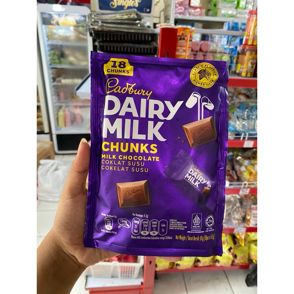 

Cadbury Dairy Milk Pouch isi 18