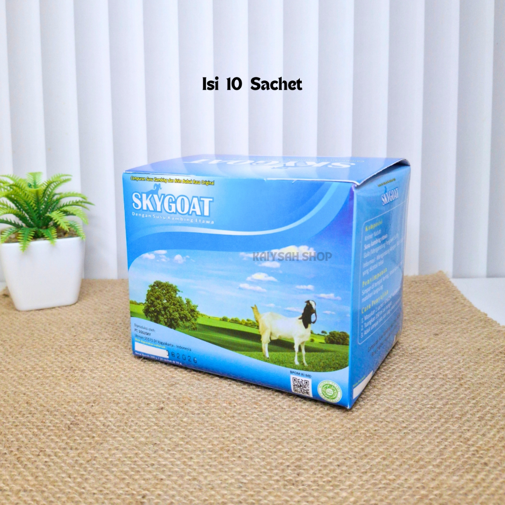 

Susu Bubuk Skygoat - Susu Kambing Etawa Kemasan Box isi 10 Sachet