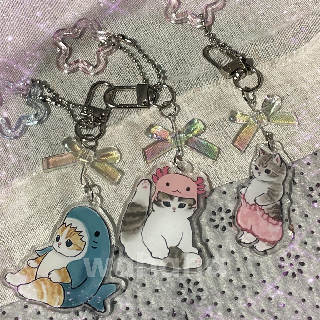 Gantungan Kunci/Gantungan Kunci Lucu/Gantungan Tas/Gantungan Kunci Motor/Keychain Mofusand/Acrylic K