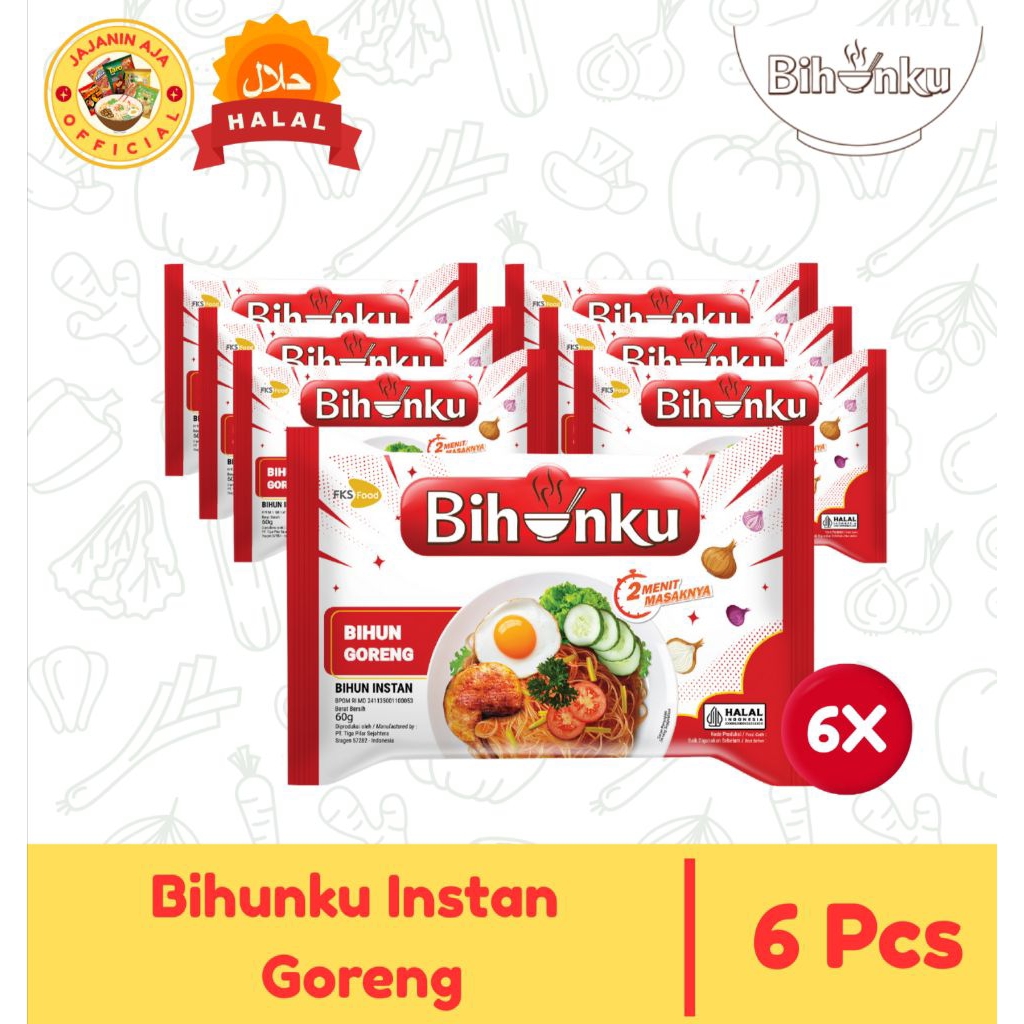 

Bihunku Bihun Instan Goreng Bundling 6 Pcs | Paket Hemat Bihun Enak | Bihun Enak Gurih & Praktis