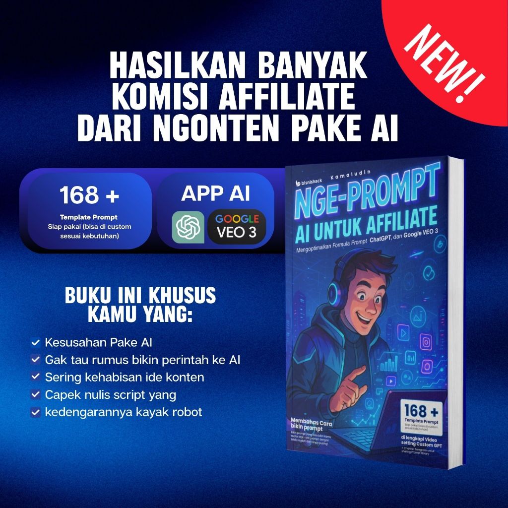 Buku Nge-prompt AI untuk Affiliate - Mengoptimalkan Formula Prompt ChatGPT, dan Google VEO 3 - Cara 