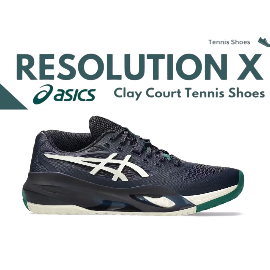 ASICS TENIS GELL RESOLUTION X NAVY BEIGE GREEN