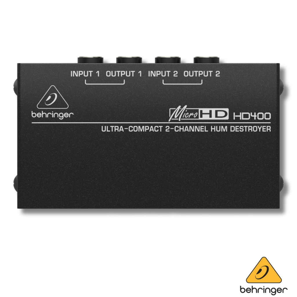 Behringer HD400 Ultra-Compact 2-Channel Hum Destroyer