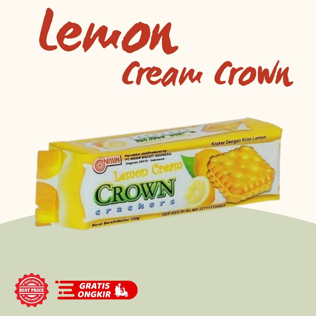 

Nissin Lemon Cream Crown Crackers 120gr