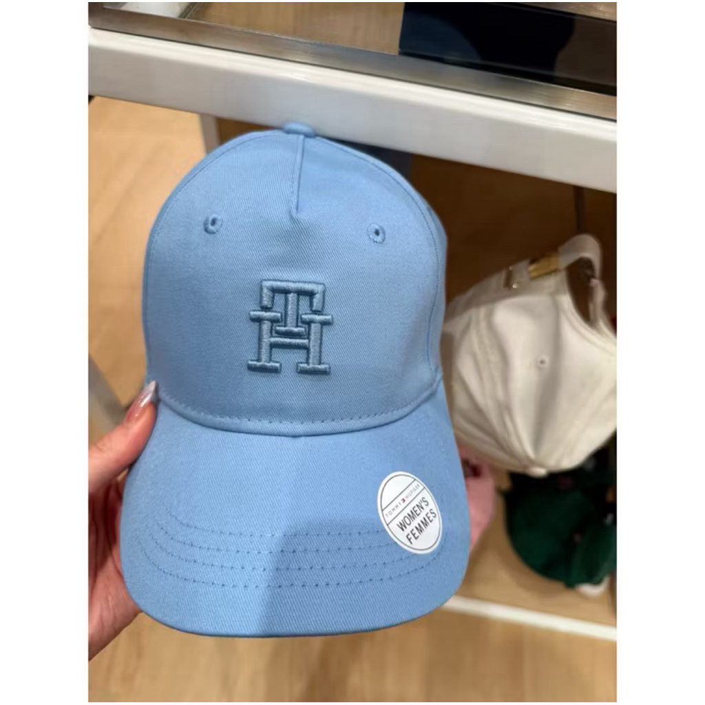 Tommy Hilfiger Monogram Plaque Baseball TH Logo Cap Original 100% Tennis Cap Golf ready