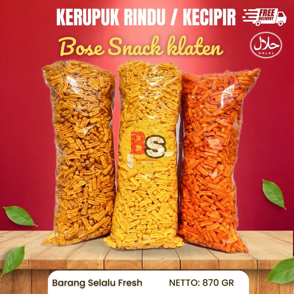 

1BAL KERUPUJ RINDU KECIPIR/KERUPUK RINDU MAS /KERUPUK RINDU JADUL/KERUPUK RINDU 2RASA