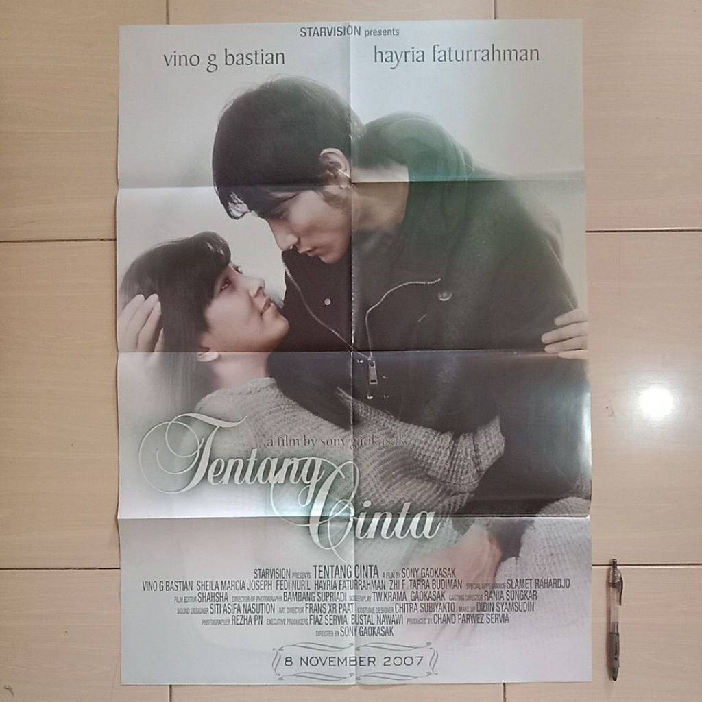 POSTER FILM INDONESIA - TENTANG CINTA - POSTER BOLAK-BALIK 2 GAMBAR - UKURAN BESAR