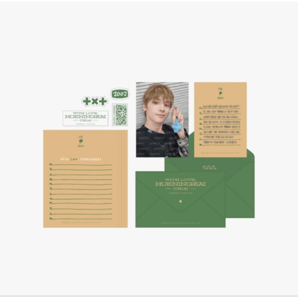 (PO KOREA) WEVERSE SHOP - TXT HUENINGKAI LETTER SET