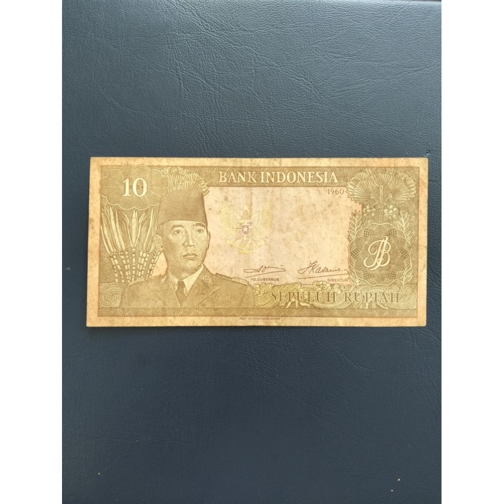 uang Kuno 10 Sukarno thn 1960