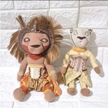 boneka sepasang lion king simba kostum unik original brand disney lion king broadway musical