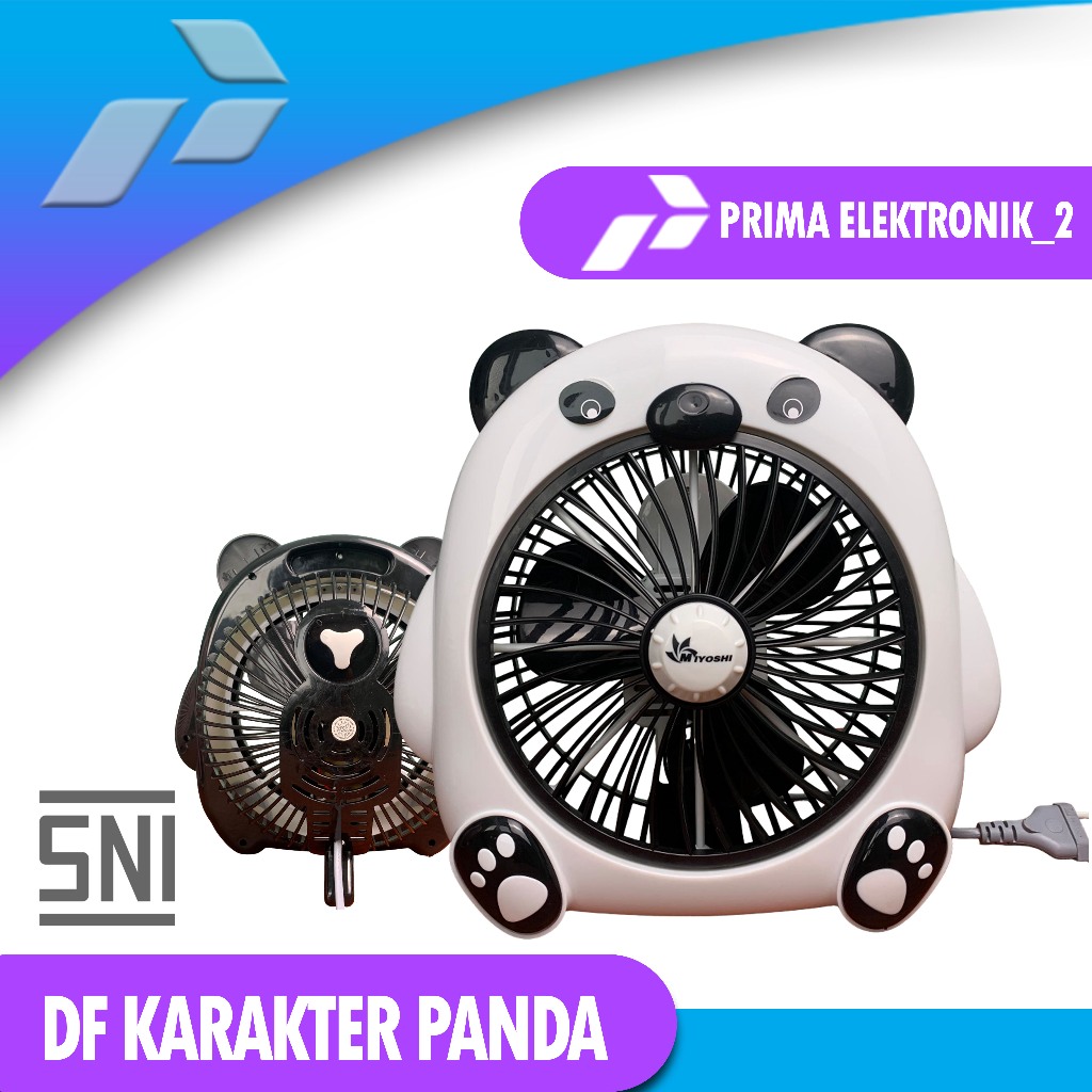 Miyoshi Kipas Angin Karakter 818 Panda 8 Inch" Original / Kipas Karakter Panda Lucu Suara Mesin Halu