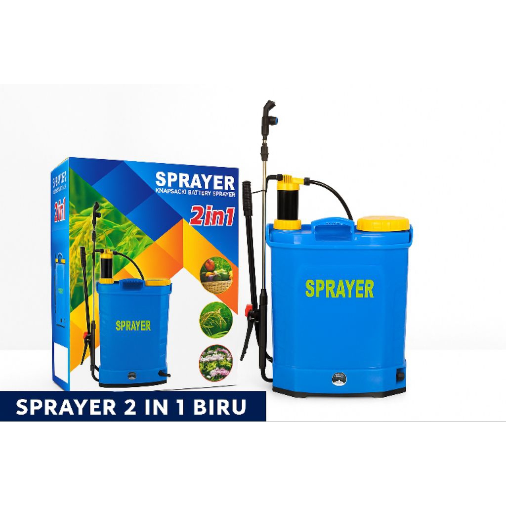 POMPA SPRAYER 2IN1 ELEKTRIK BLUE 16L SEMPROT TERMURAH