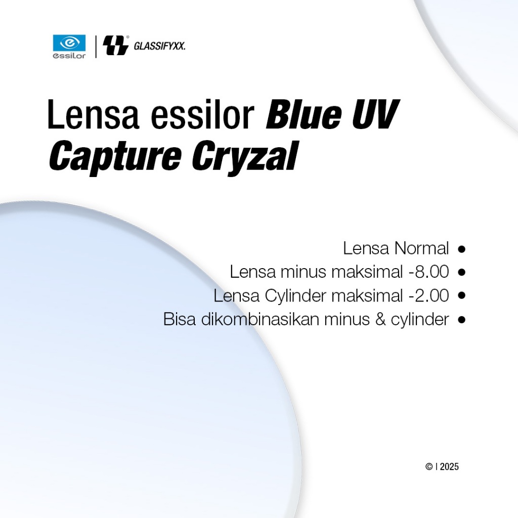 Lensa Essilor BlueUV Capture - Glassifyxx