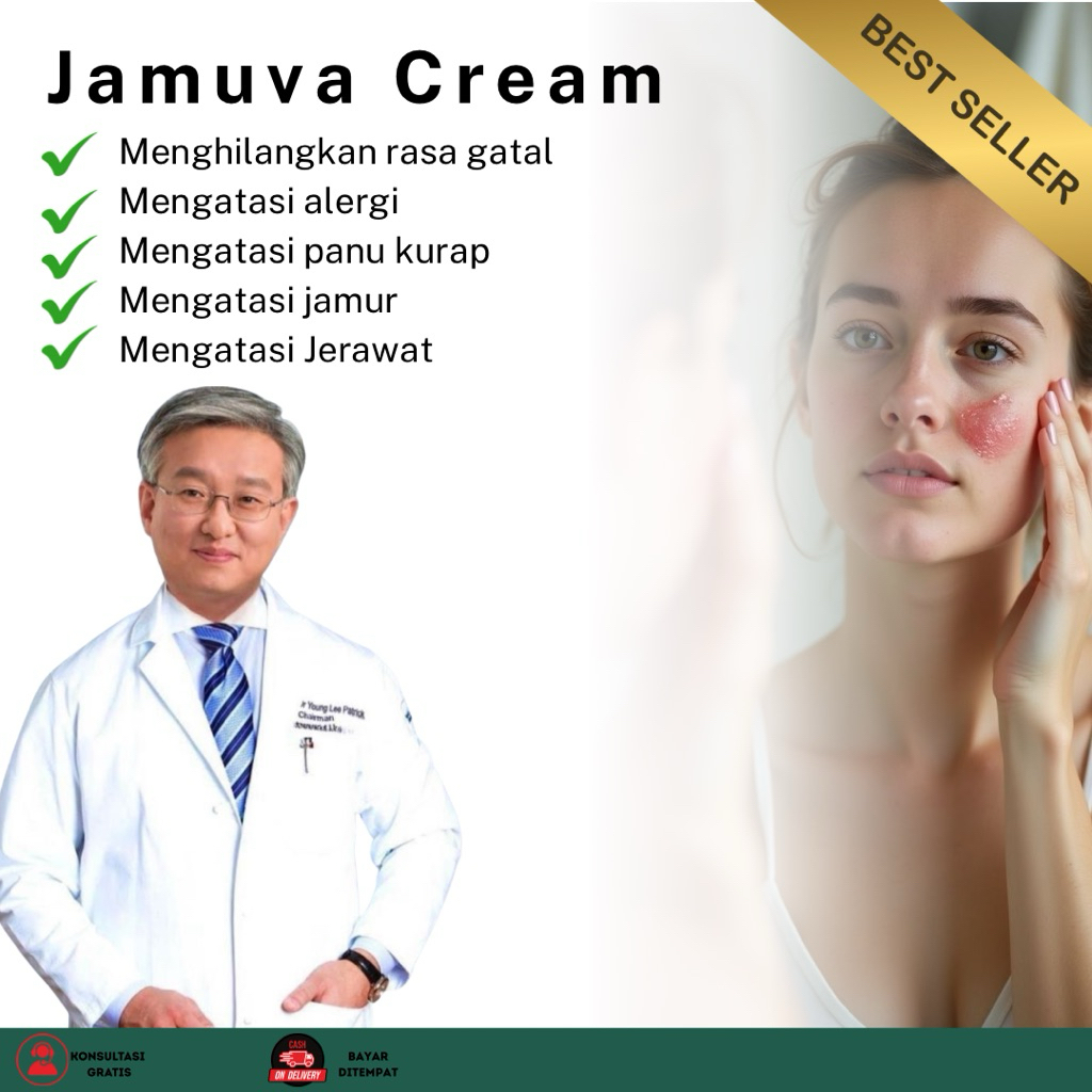 JAMUVA Salep Gatal Kulit Ampuh Salep Cina Gatel Exim Kulit Salep Psoriasis Eksim Jamur Kurap Alergi