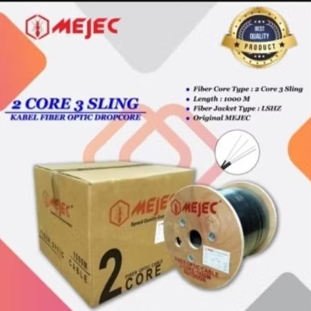 kabel fiber optik 1000m 2core 3seling