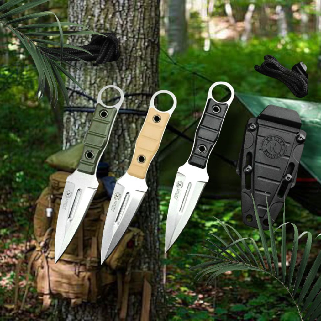 Pisau camping survival kizlyar kiylzar rusiaan survival kit - PS hiking pindaki