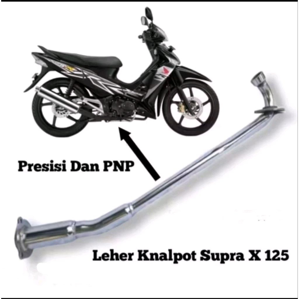 leher knalpot croom supra X 125 tahan lama
