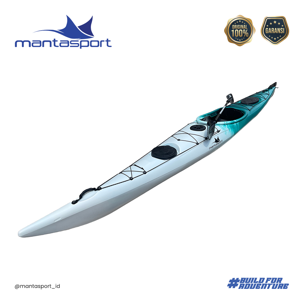 Mantasport Sea Kayak Stingray Kayak Canoe Laut Kapasitas 1 Orang Free 1 Dayung