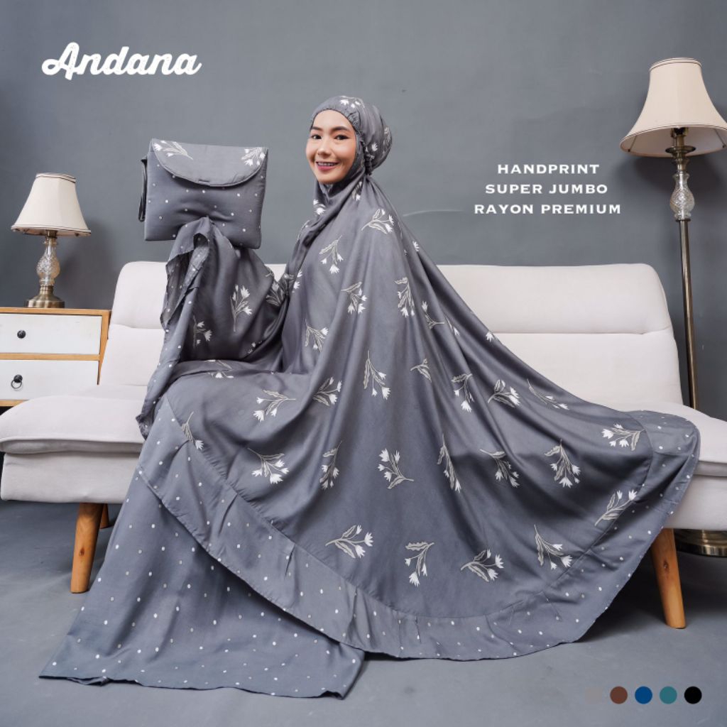 Mukena Dewasa Katun Rayon Premium Super Jumbo Bahan Jatuh Dan Adem Mukena Traveling Motif