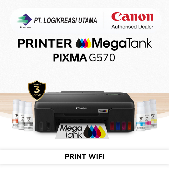 Printer Photo Canon G570 Wifi Pengganti L8050 | Photo Printer 6 Warna Pengganti L800 SL D530