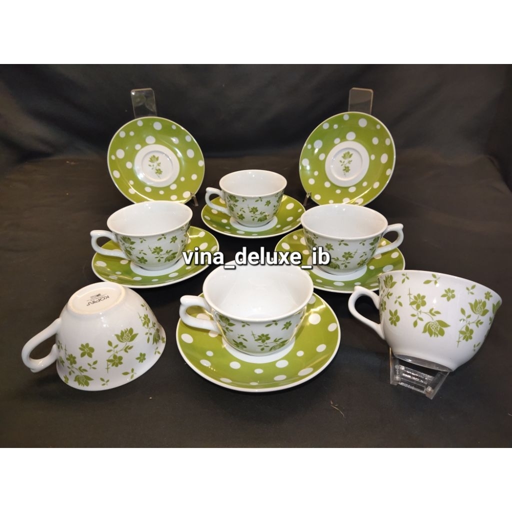 Cangkir Set Keramik Kopin & Siera (per 6pc)