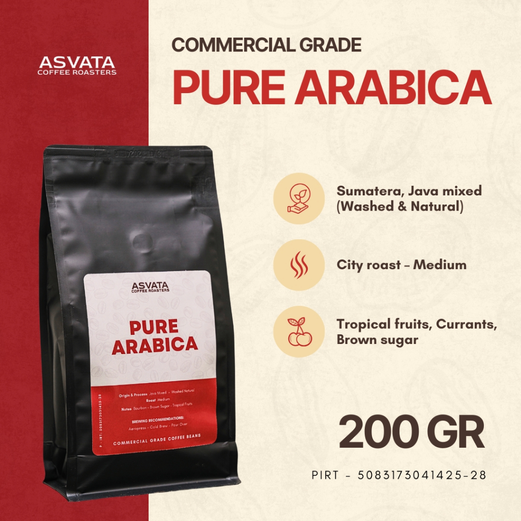 

Biji Kopi Pure Arabica 200 Gram Commercial Grade Arabica