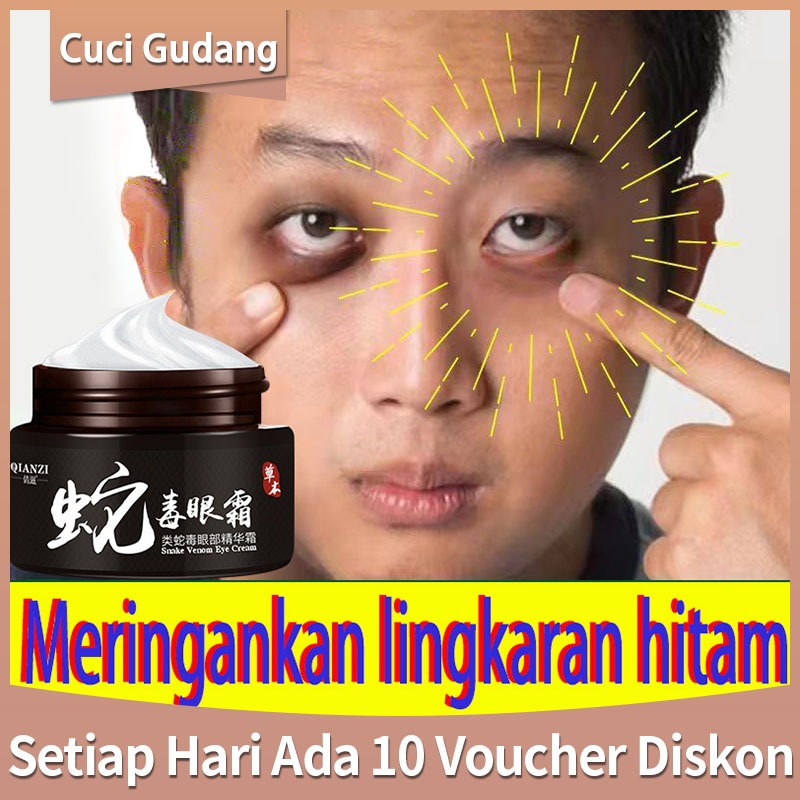 Krem Mata Venom Ular Anti-Aging, Serum Mata Mengurangi Kerutan, Mengatasi Mata Panda, Mengencangkan 