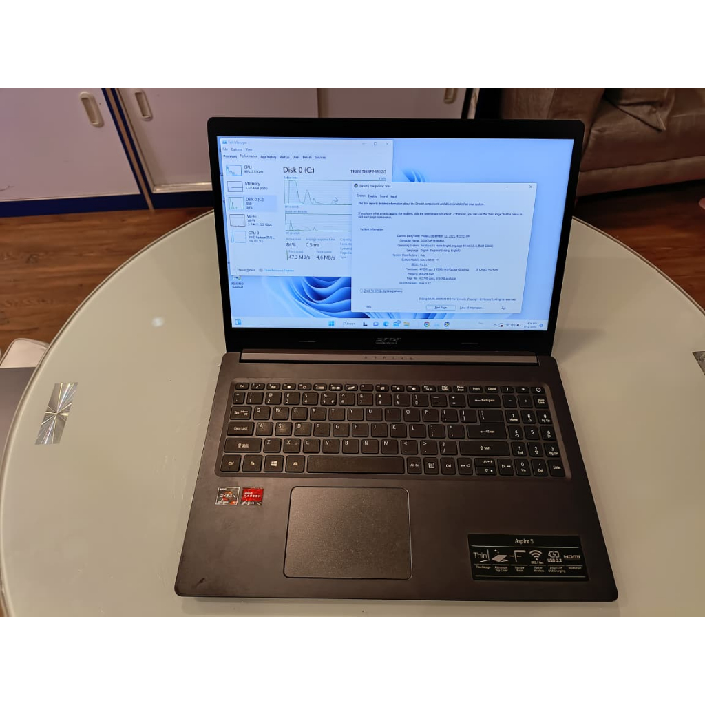Laptop Second Acer Aspire A515 | AMD Ryzen 5 4500U RAM 8GB SSD 512 GB Layar 14 Inch | Mulus & Bergar