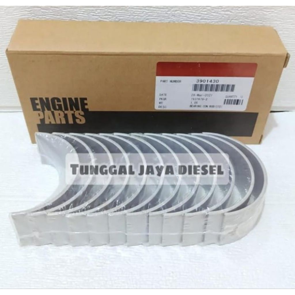 Metal Jalan Komatsu PC300-8 PC300-8M0 Conrod Bearing Cummins 3901430