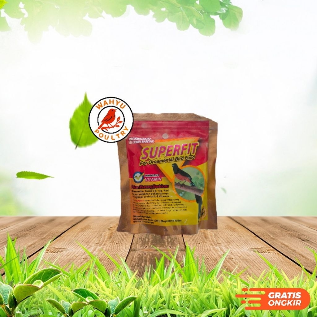 [WAHYU POULTRY] SUPERFIT GOLD 100gr VOER MAKANAN PAKAN BURUNG MURAI KACER CIBLEK ANIS