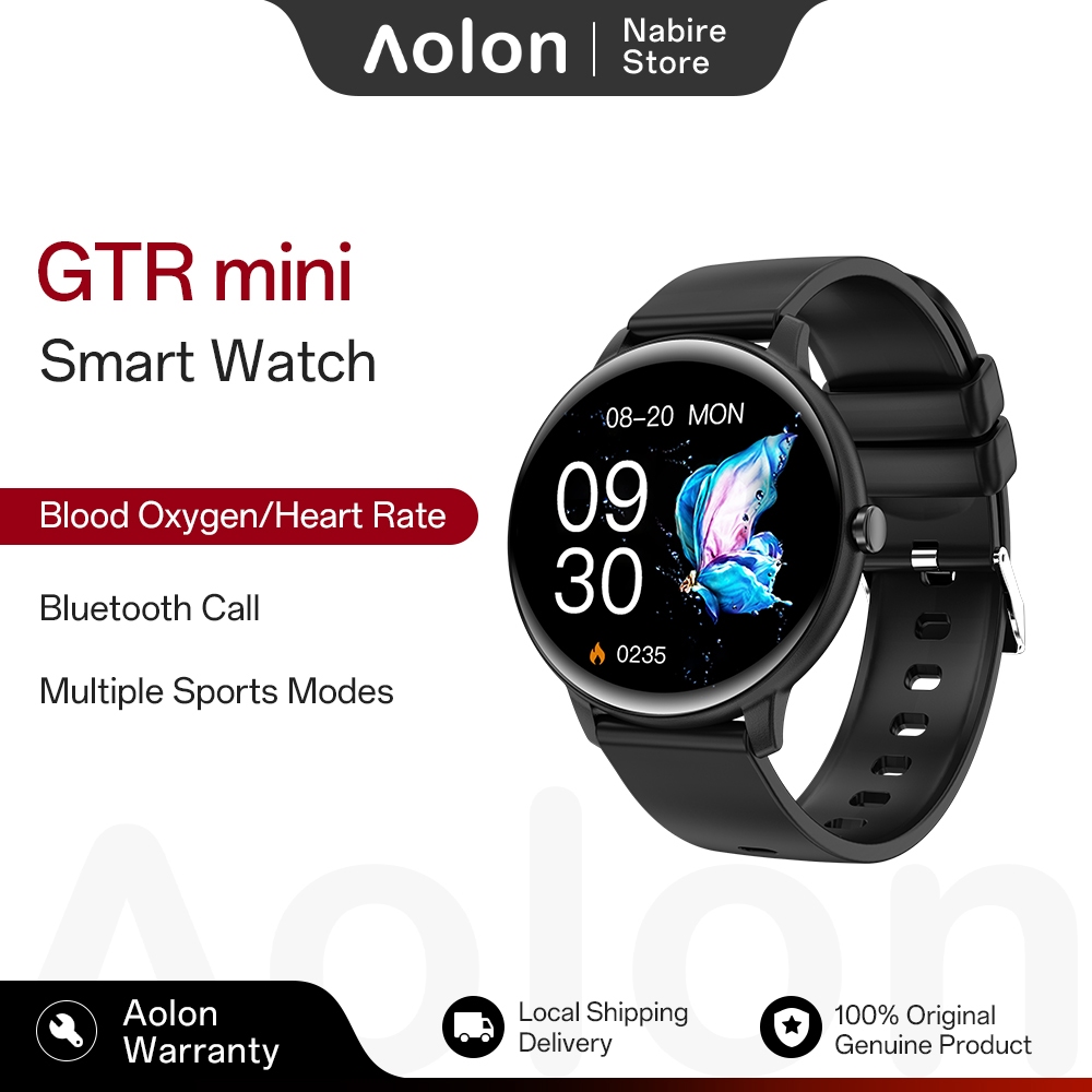 Aolon GTR Mini Smartwatch Pria/Wanita Support Call Game Multi-Sport Mode Jam Tangan Pintar Aolon