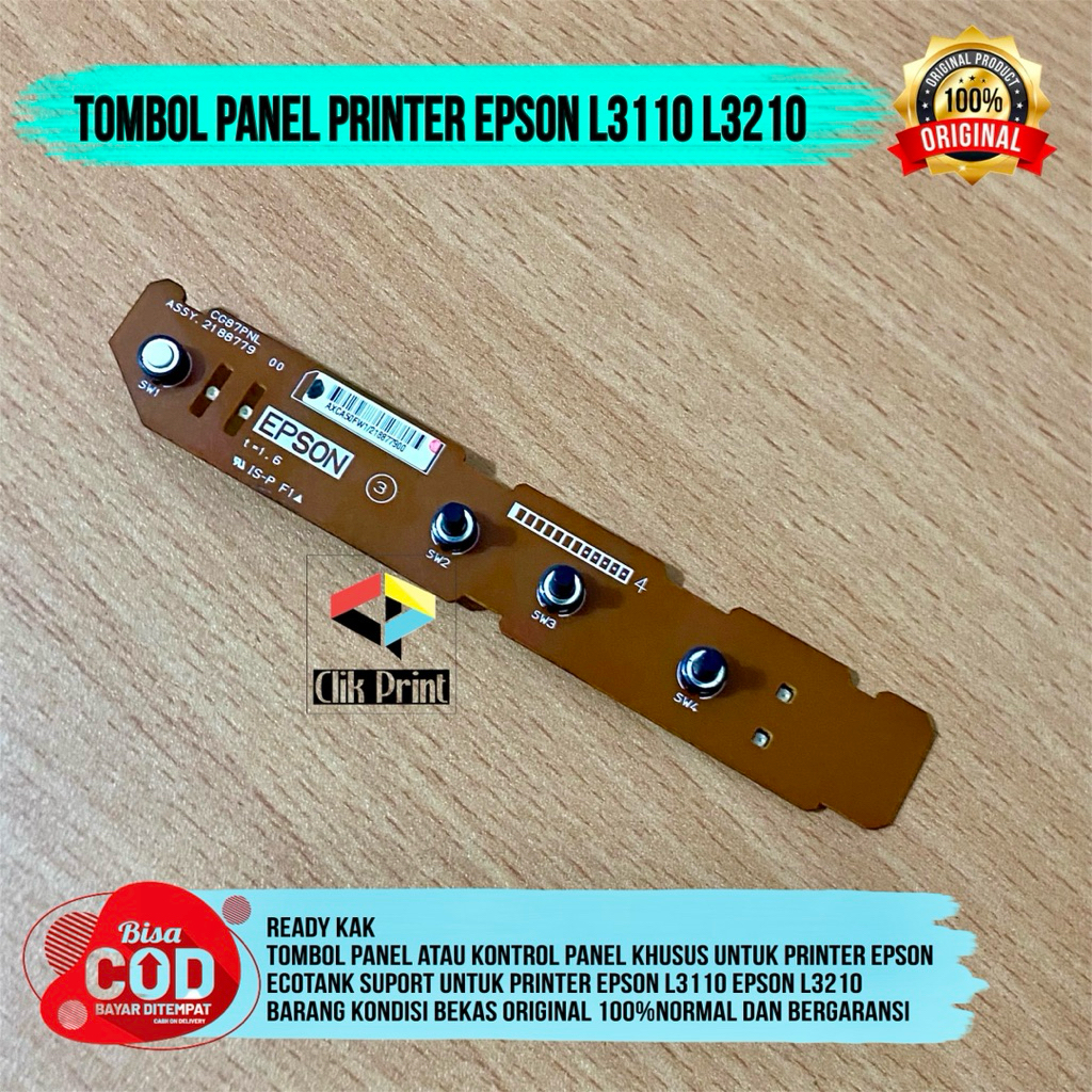 Tombol Panel Printer EcoTank Epson L3110 L3210