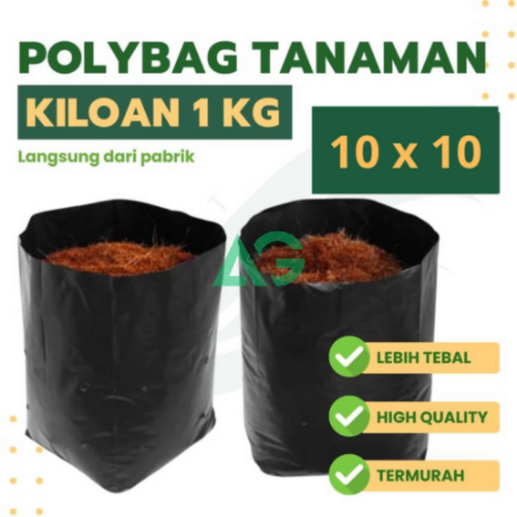 ‎Polybag Tanaman 1kg Ukuran 10 x 10