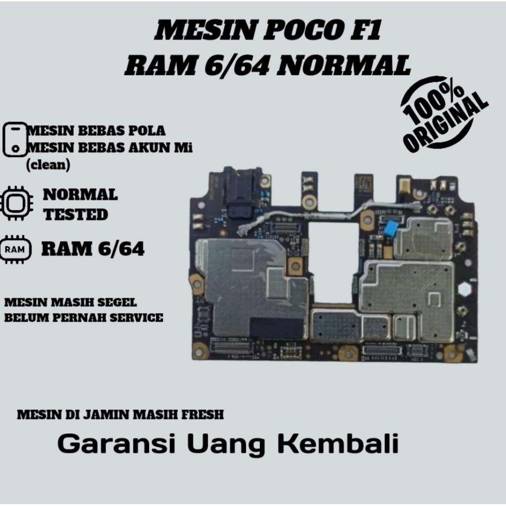 MESIN POCO F1 RAM 6/64 NORMAL TINGGAL PAKAI