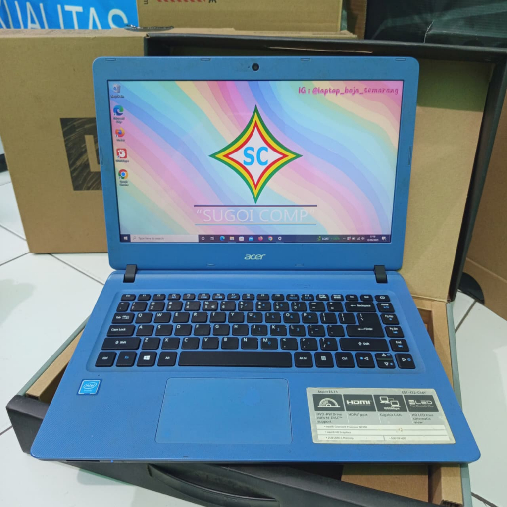 "SECOND "Laptop acer aspire es 14 /Celeron N3350 /4GB/256GB || SECOND BERKUALITAS DAN BERGARANSI ||