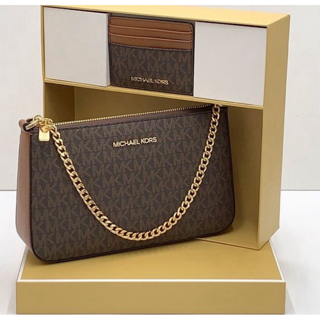 Tas wanita branded authentic original gift set box tas dan cardcase new original store signature bro