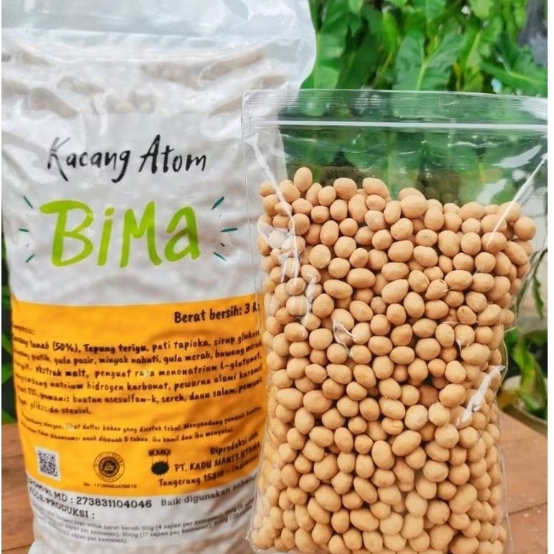 

[ 500gr ] Kacang Atom Bima Oven Makanan Ringan Murah Enak