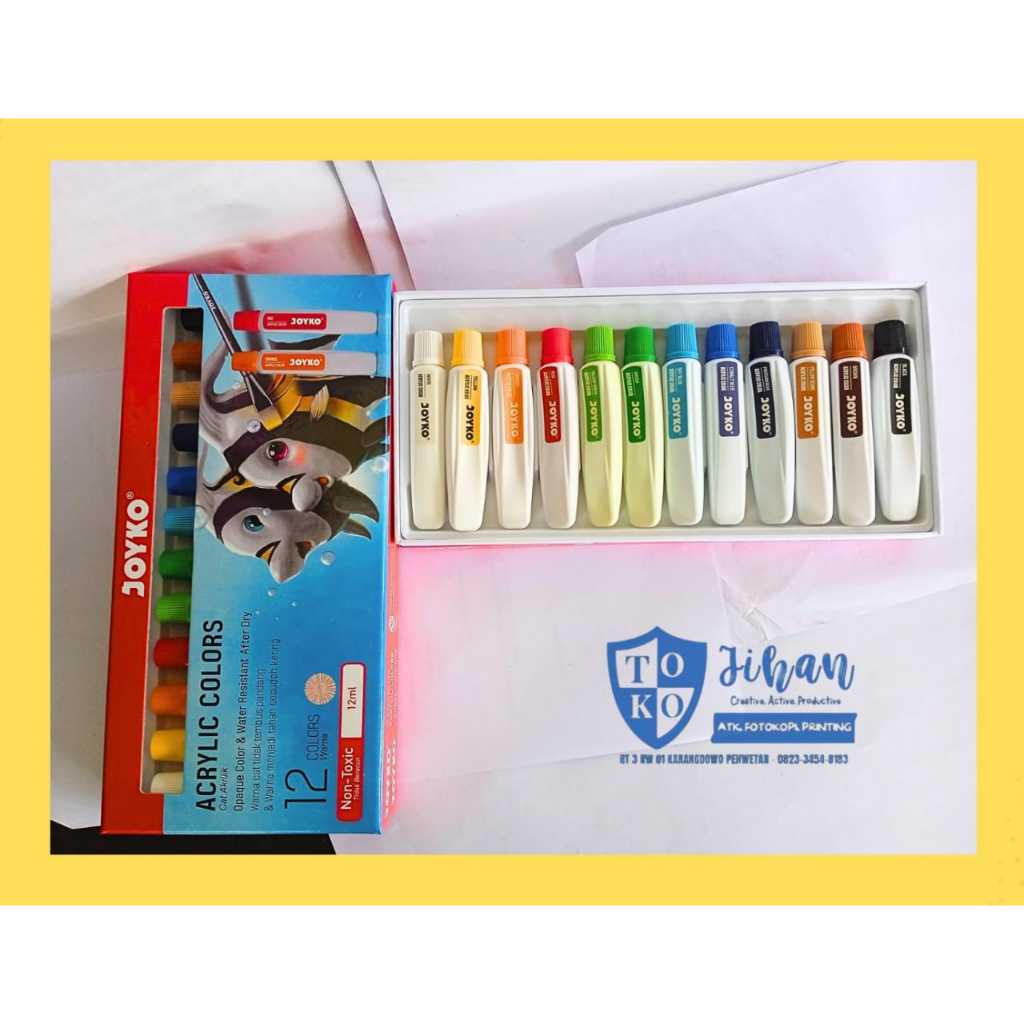 

Cat Akrilik Joyko Set 12ml | Joyko Acrylic Set / Cat Akrilik Set Murah
