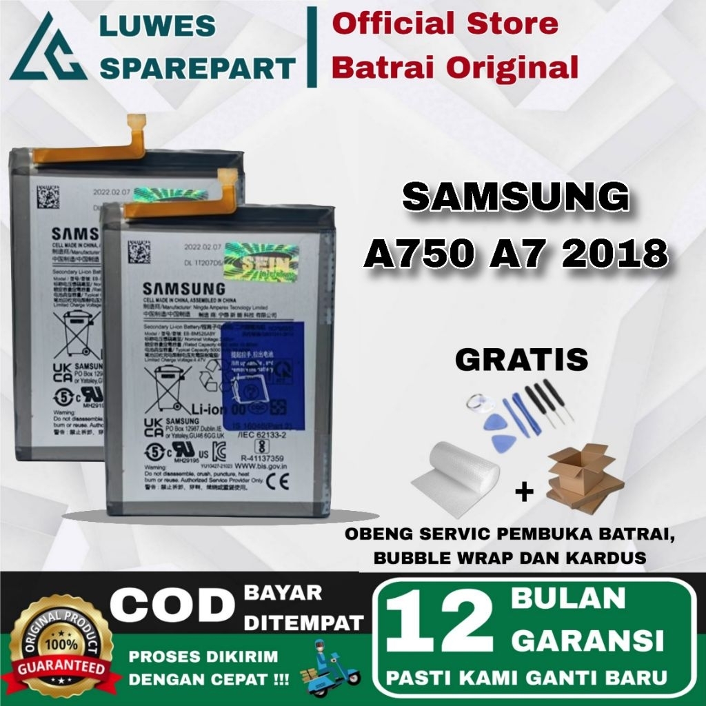 BATRAY BATRAI BATERAI BATRE SAMSUNG A750 A7 2018 ORIGINAL