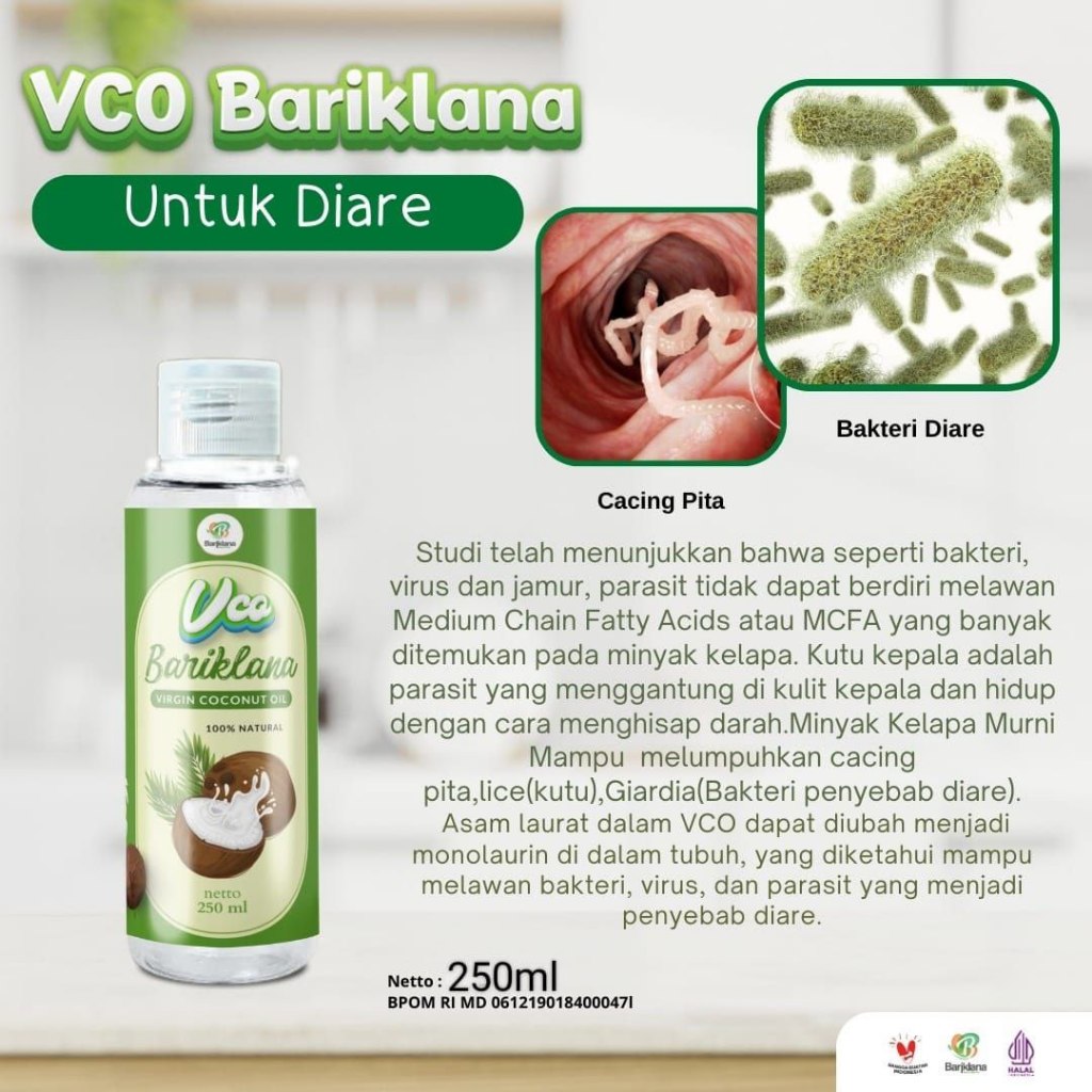 

Virgin Coconut Oil VCO Bariklana untuk Sistem Kekebalan Tubuh 250ml