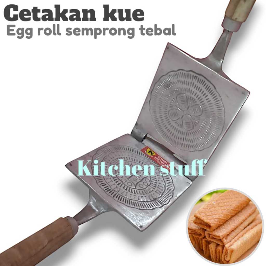 Cetakan semprong Cetakan kue semprong tebal anti lengket Egg roll semprong