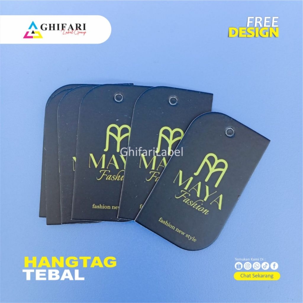 Custom hangtag tebal 700gsm/1200pcs/hangtag baju/hangtag kertas/hangtag distro/hangtag premium/hangt