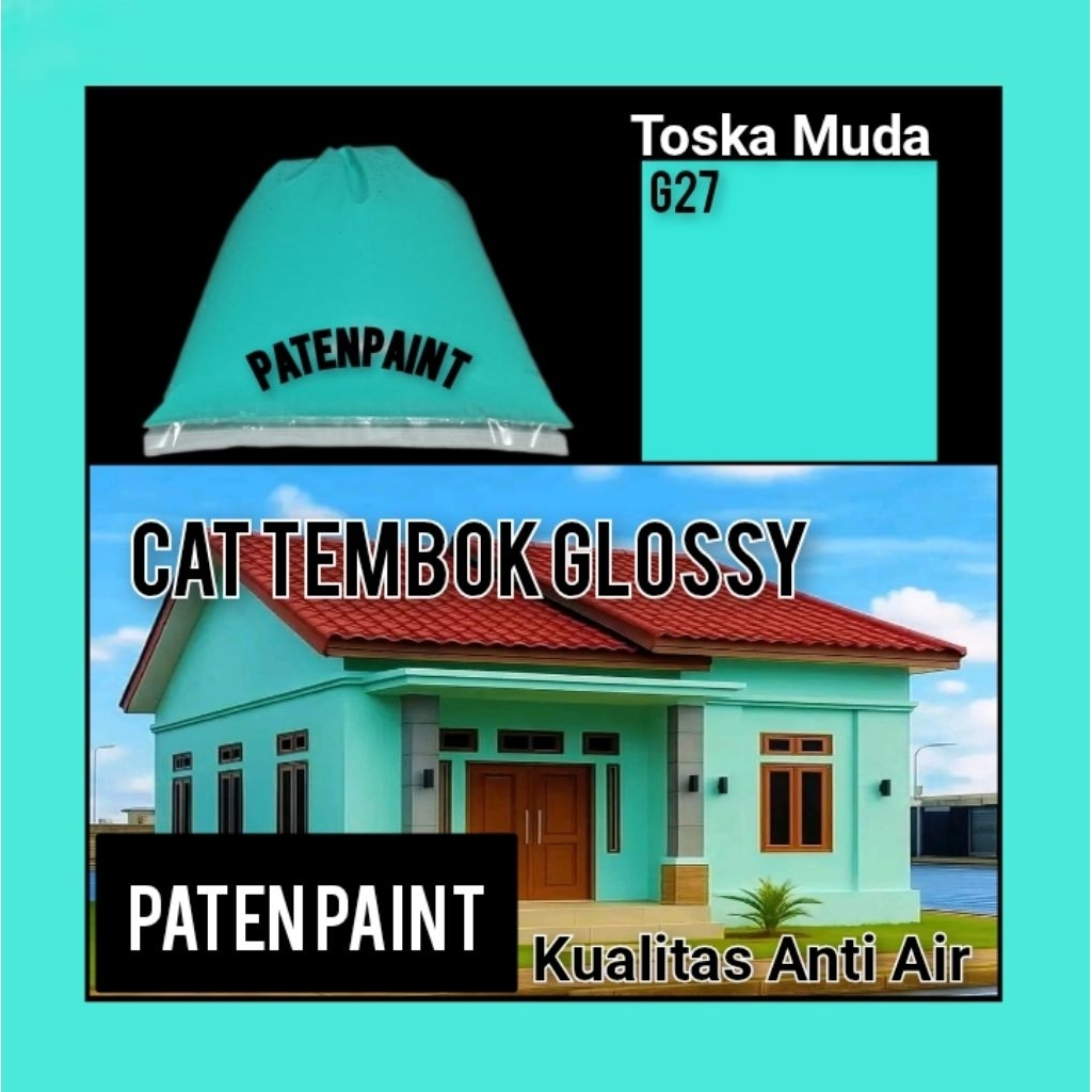 cat tembok warna toska muda cat tembok glossy cat tembok anti air cat tembok 1 kg cat tembok kiloan