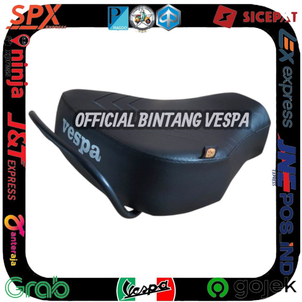 Jok pisah Jok depan vespa px exclusive lubang 4 original merk MG